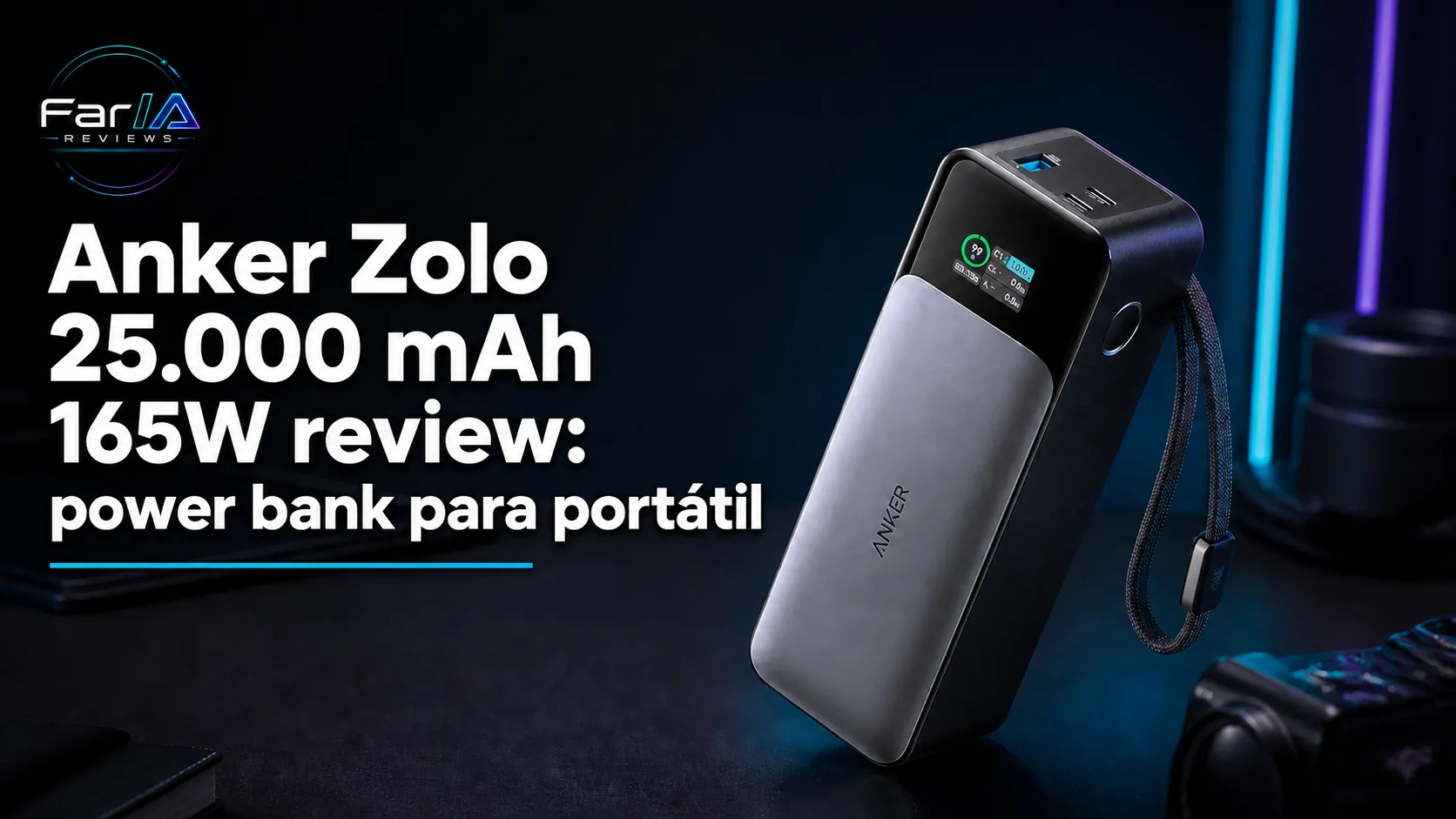 Anker Zolo 25.000 mAh 165W review: power bank para portátil