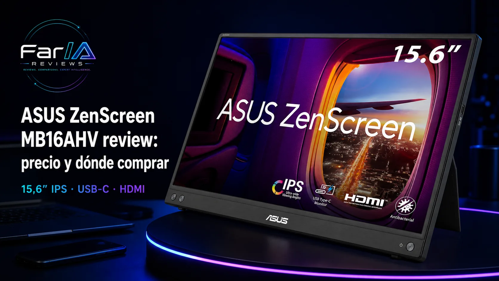 ASUS ZenScreen MB16AHV review: precio y dónde comprar