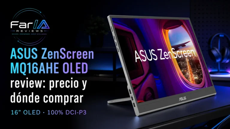 ASUS ZenScreen MQ16AHE OLED review: precio y dónde comprar
