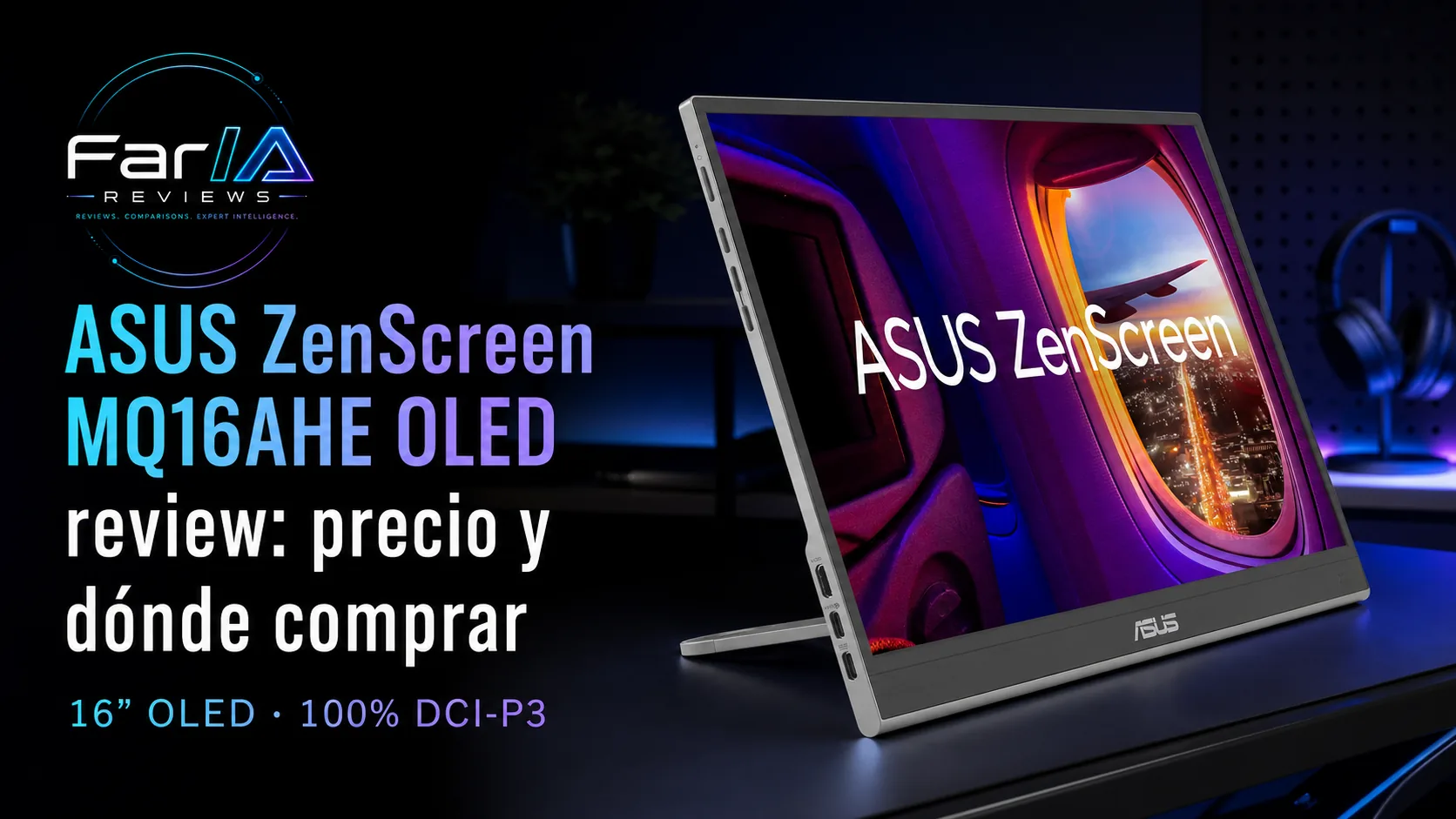 ASUS ZenScreen MQ16AHE OLED review: precio y dónde comprar