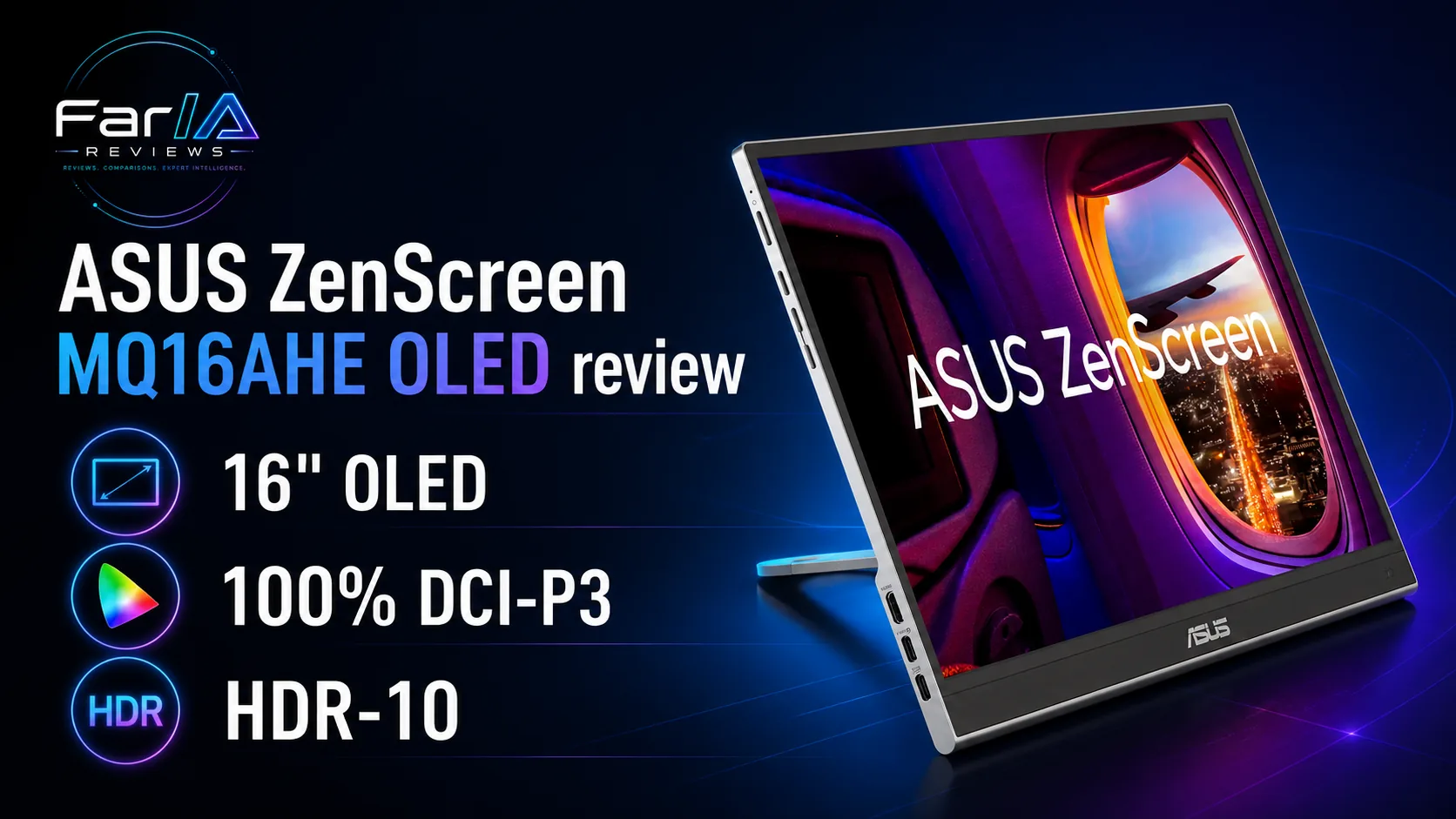 ASUS ZenScreen MQ16AHE OLED review: precio y dónde comprar: infografía Image 2.0 con especificaciones y claves de compra