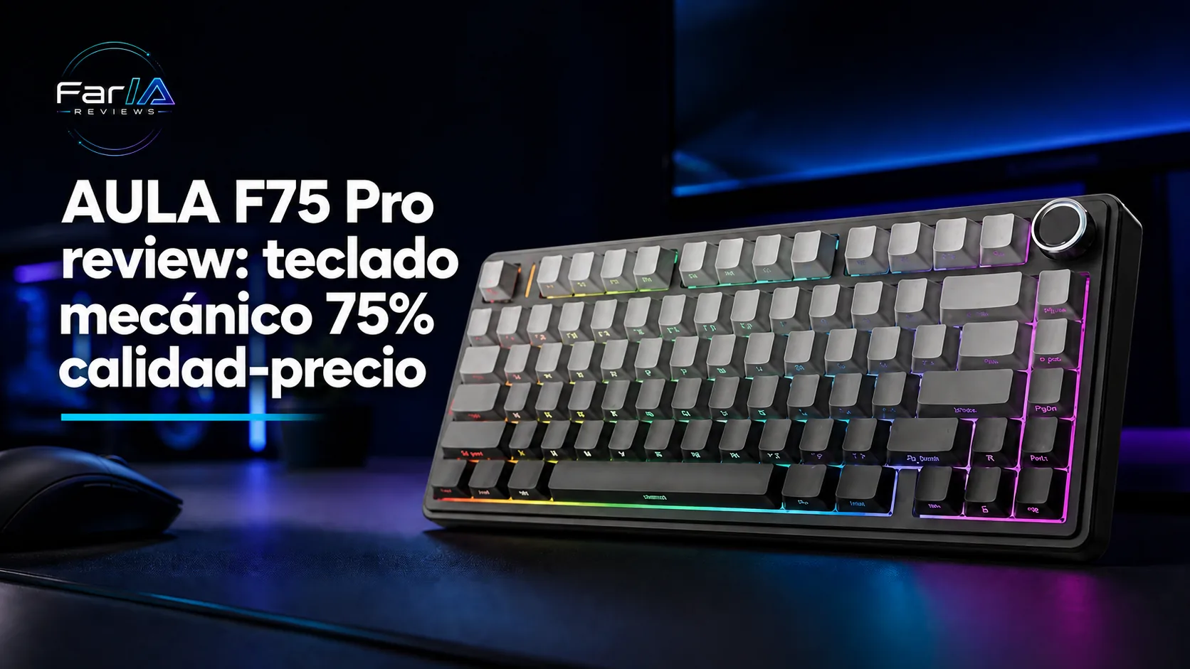 AULA F75 Pro review: teclado mecánico 75% calidad-precio