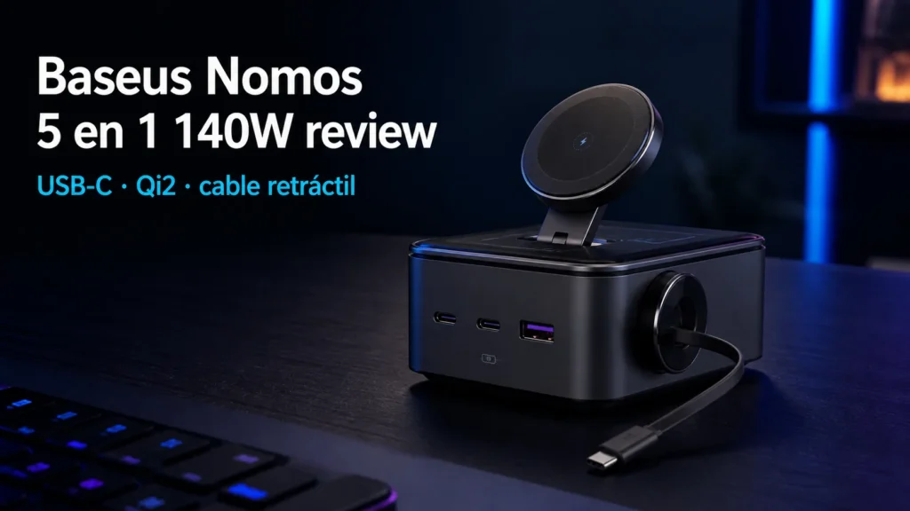 Baseus Nomos 5 en 1 140W review: precio y dónde comprar