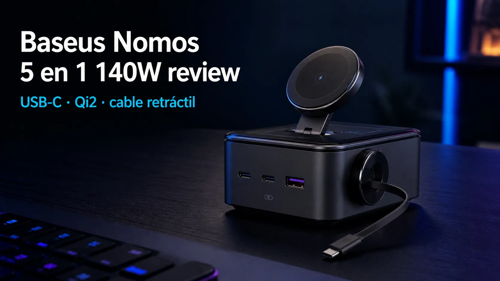 Baseus Nomos 5 en 1 140W review: precio y dónde comprar Baseus Nomos 5 en 1 140W review: precio y dónde comprar
