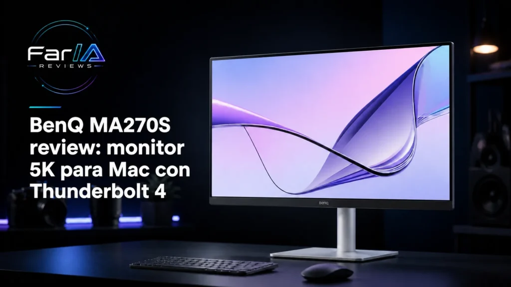BenQ MA270S review: monitor 5K para Mac con Thunderbolt 4