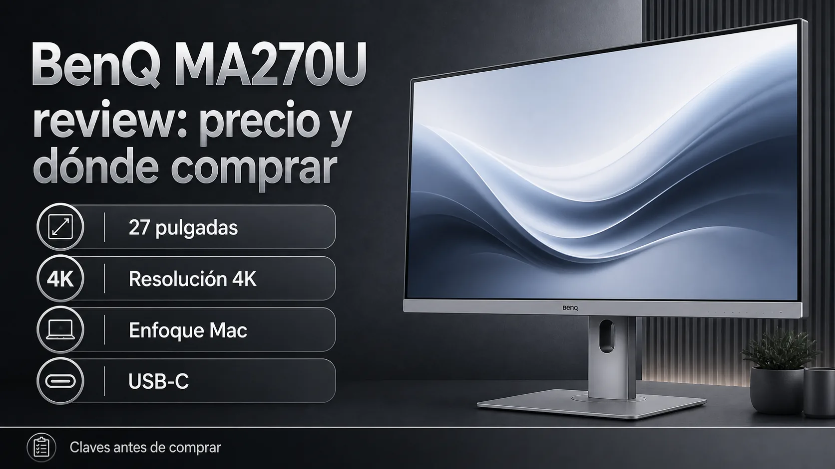BenQ MA270U review: precio y dónde comprar: infografía Image 2.0 con especificaciones y claves de compra