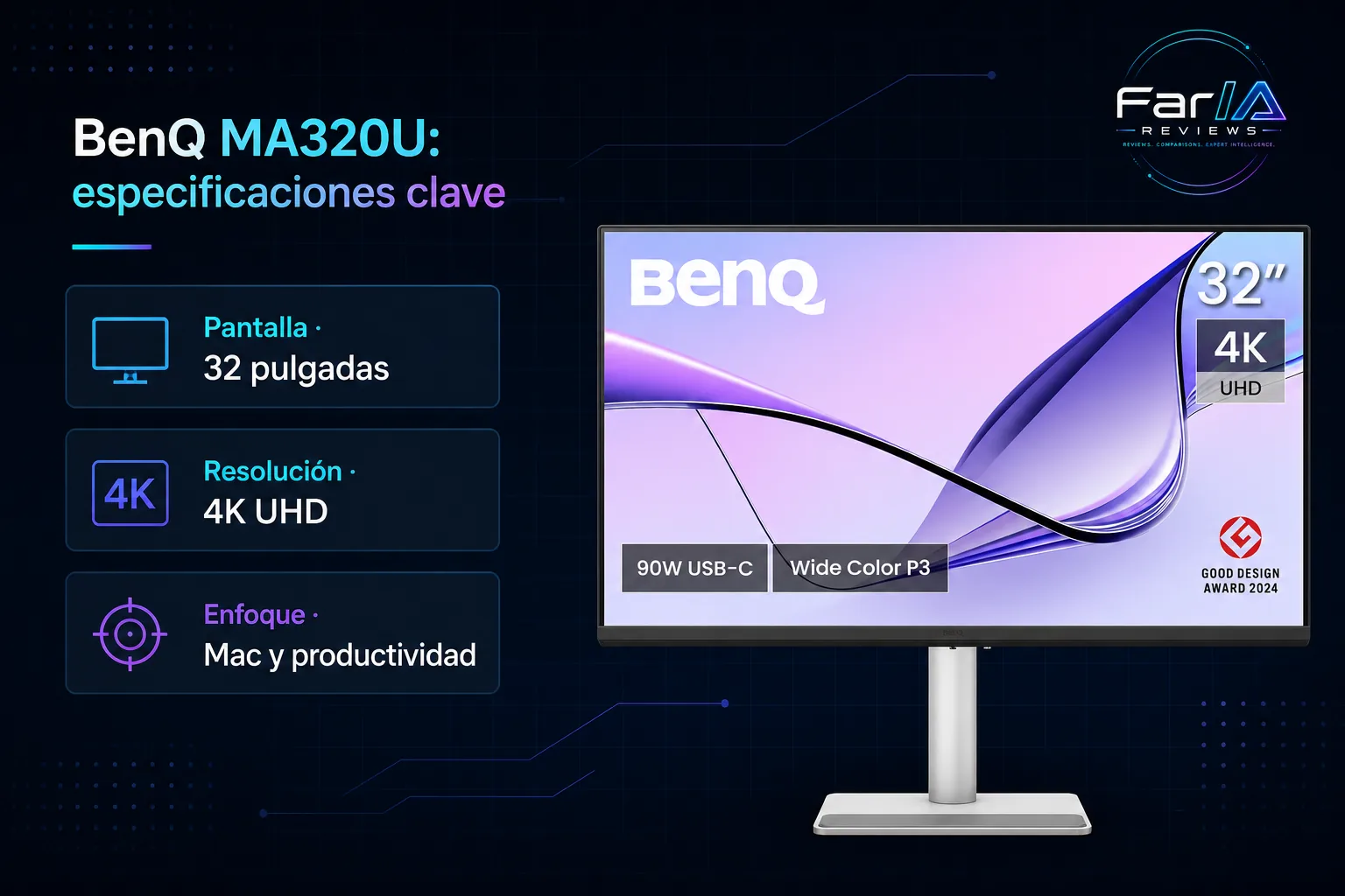 BenQ MA320U review: precio y dónde comprar: producto exacto, especificaciones y claves de compra
