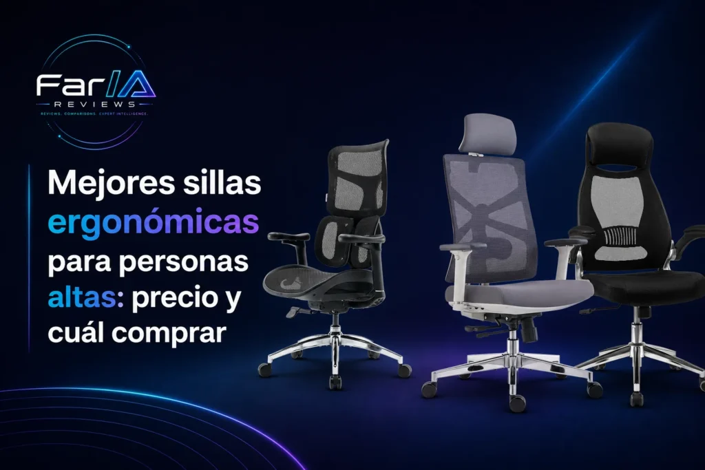 Mejores sillas ergonómicas para personas altas: precio y cuál comprar