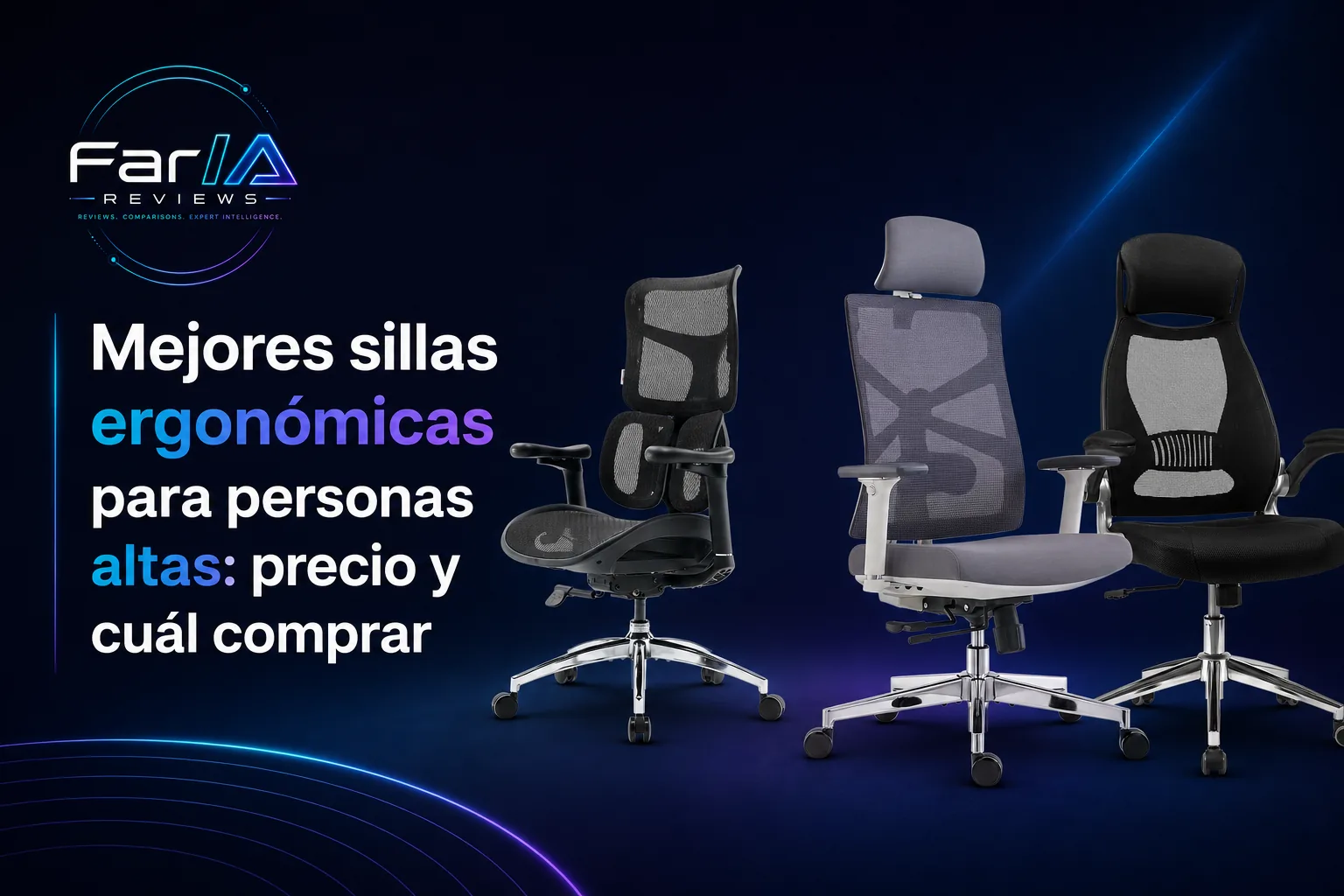 Mejores sillas ergonómicas para personas altas: precio y cuál comprar