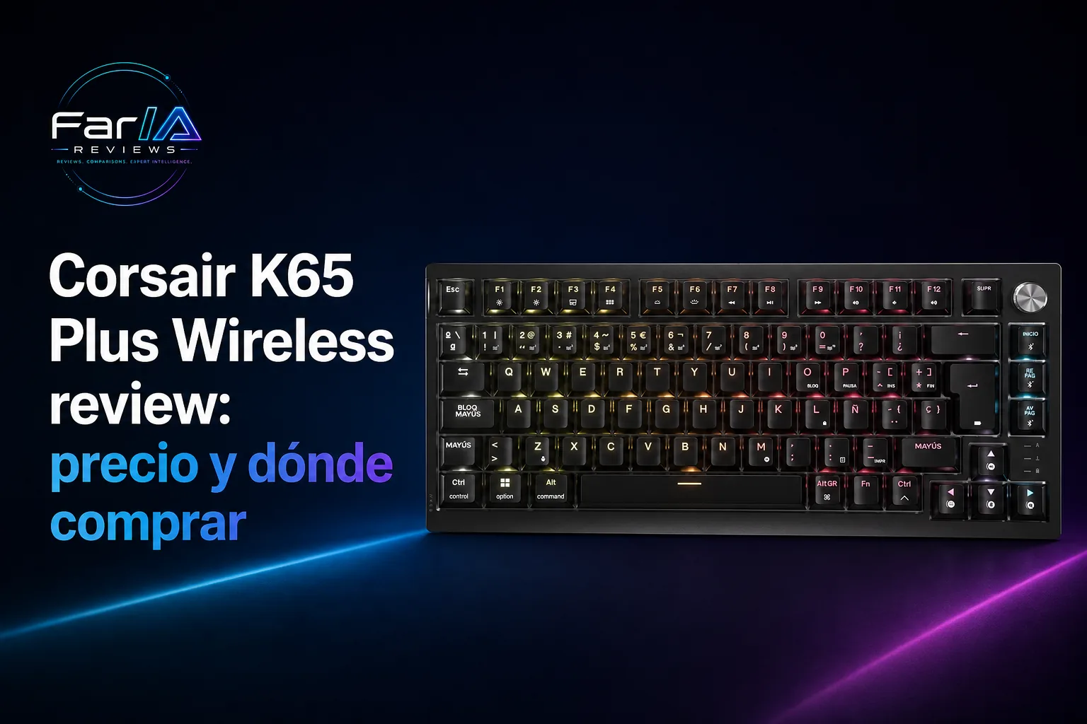 Corsair K65 Plus Wireless review: precio y dónde comprar