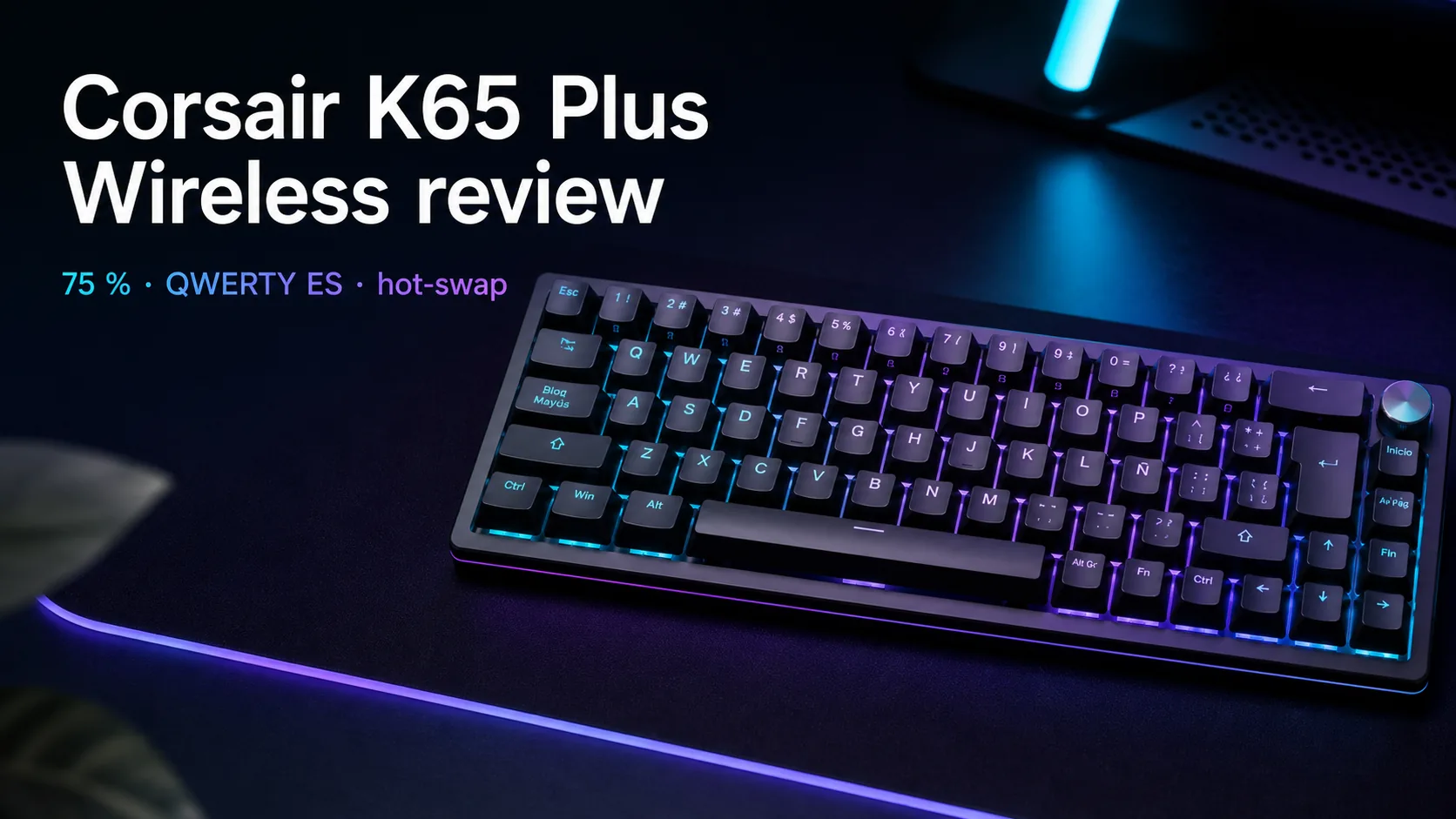 Corsair K65 Plus Wireless review: precio y dónde comprar