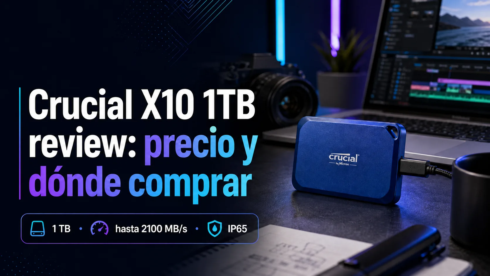 Crucial X10 1TB review: precio y dónde comprar Crucial X10 1TB review: precio y dónde comprar