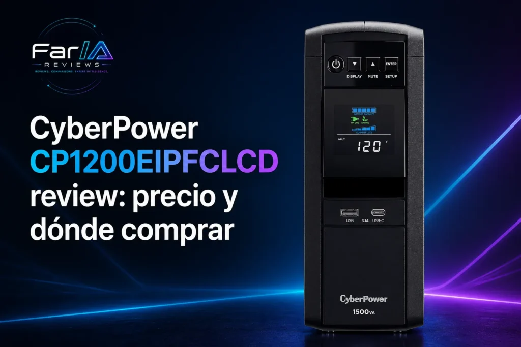 CyberPower CP1200EIPFCLCD review: precio y dónde comprar