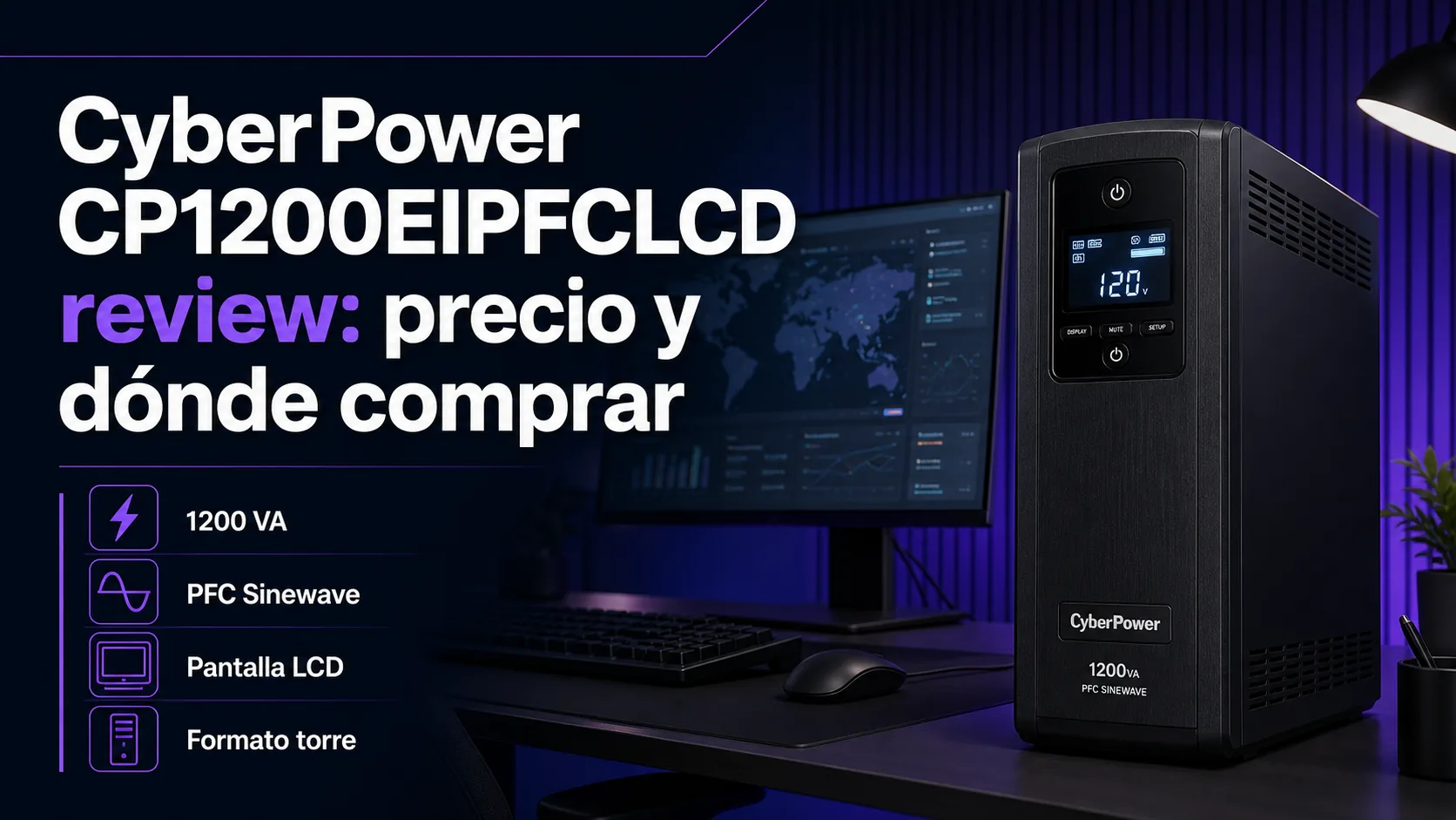 CyberPower CP1200EIPFCLCD review: precio y dónde comprar CyberPower CP1200EIPFCLCD review: precio y dónde comprar: infografía Image 2.0 con especificaciones y claves de compra
