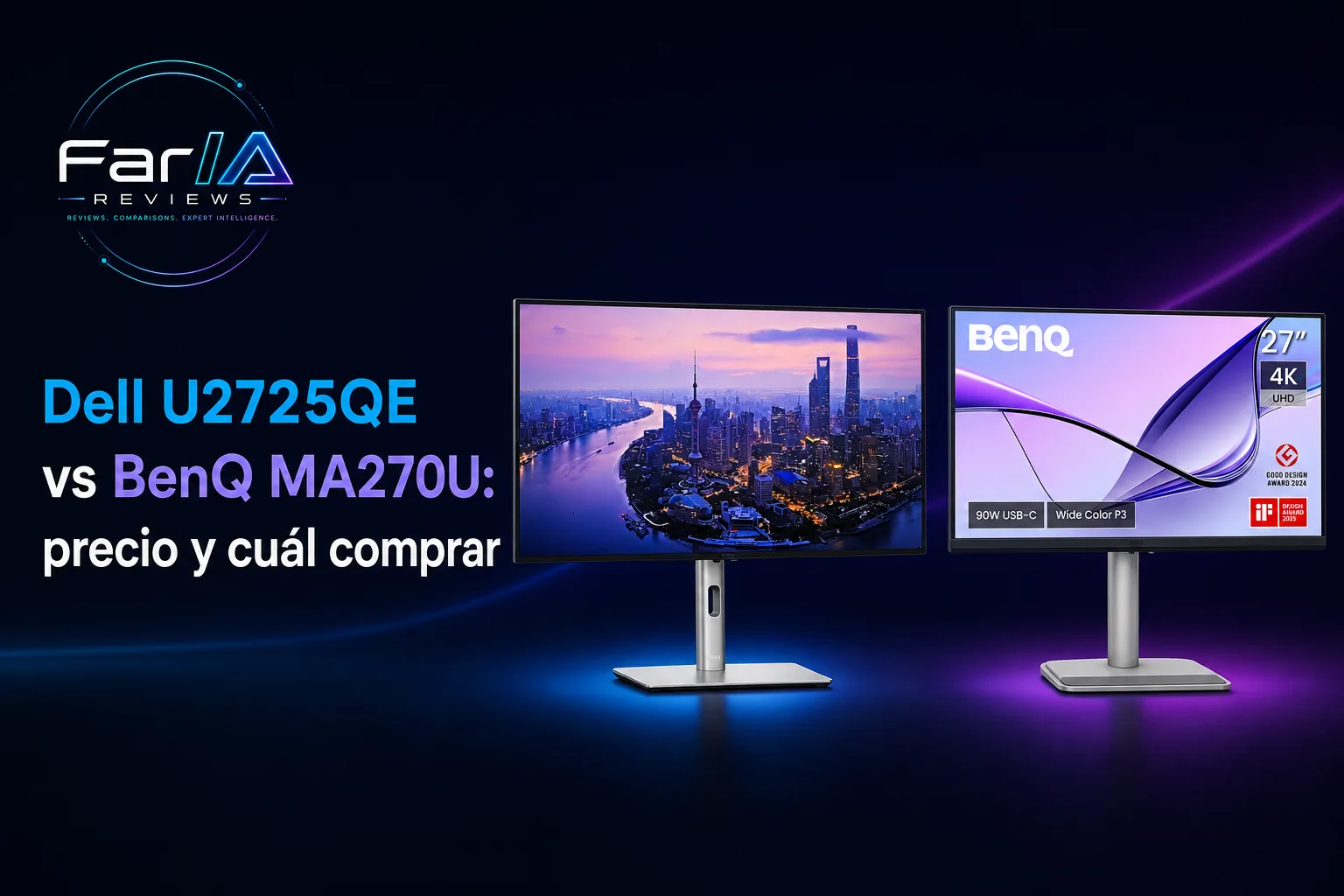 Dell U2725QE vs BenQ MA270U: precio y cuál comprar