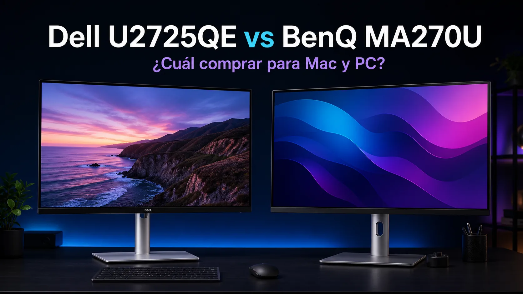 Dell U2725QE vs BenQ MA270U: precio y cuál comprar Dell U2725QE vs BenQ MA270U: precio y cuál comprar