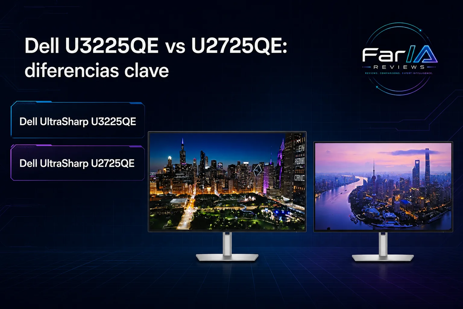 Dell U3225QE vs U2725QE: precio y cuál comprar Dell U3225QE vs U2725QE: precio y cuál comprar: producto exacto, especificaciones y claves de compra