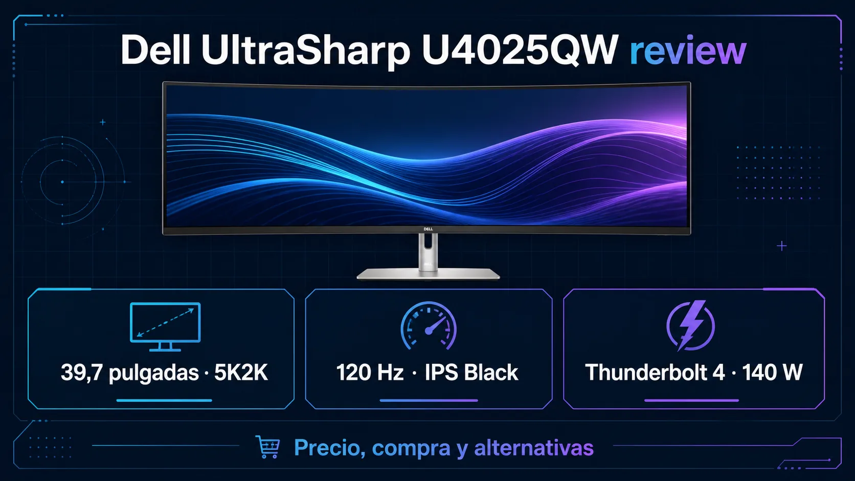 Dell UltraSharp U4025QW review: precio y dónde comprar: infografía Image 2.0 con especificaciones y claves de compra