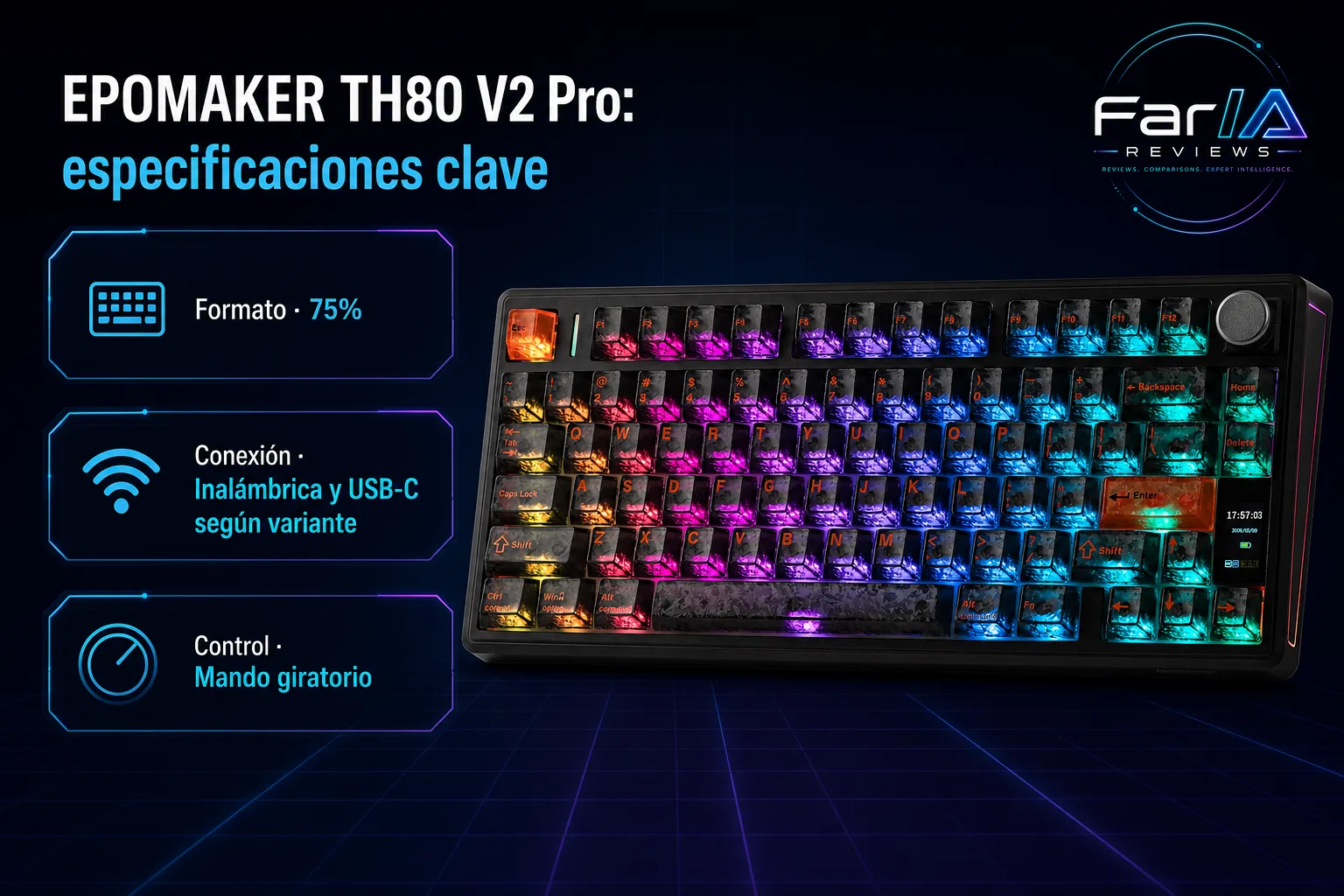 EPOMAKER TH80 V2 Pro review: precio y dónde comprar EPOMAKER TH80 V2 Pro review: precio y dónde comprar: producto exacto, especificaciones y claves de compra