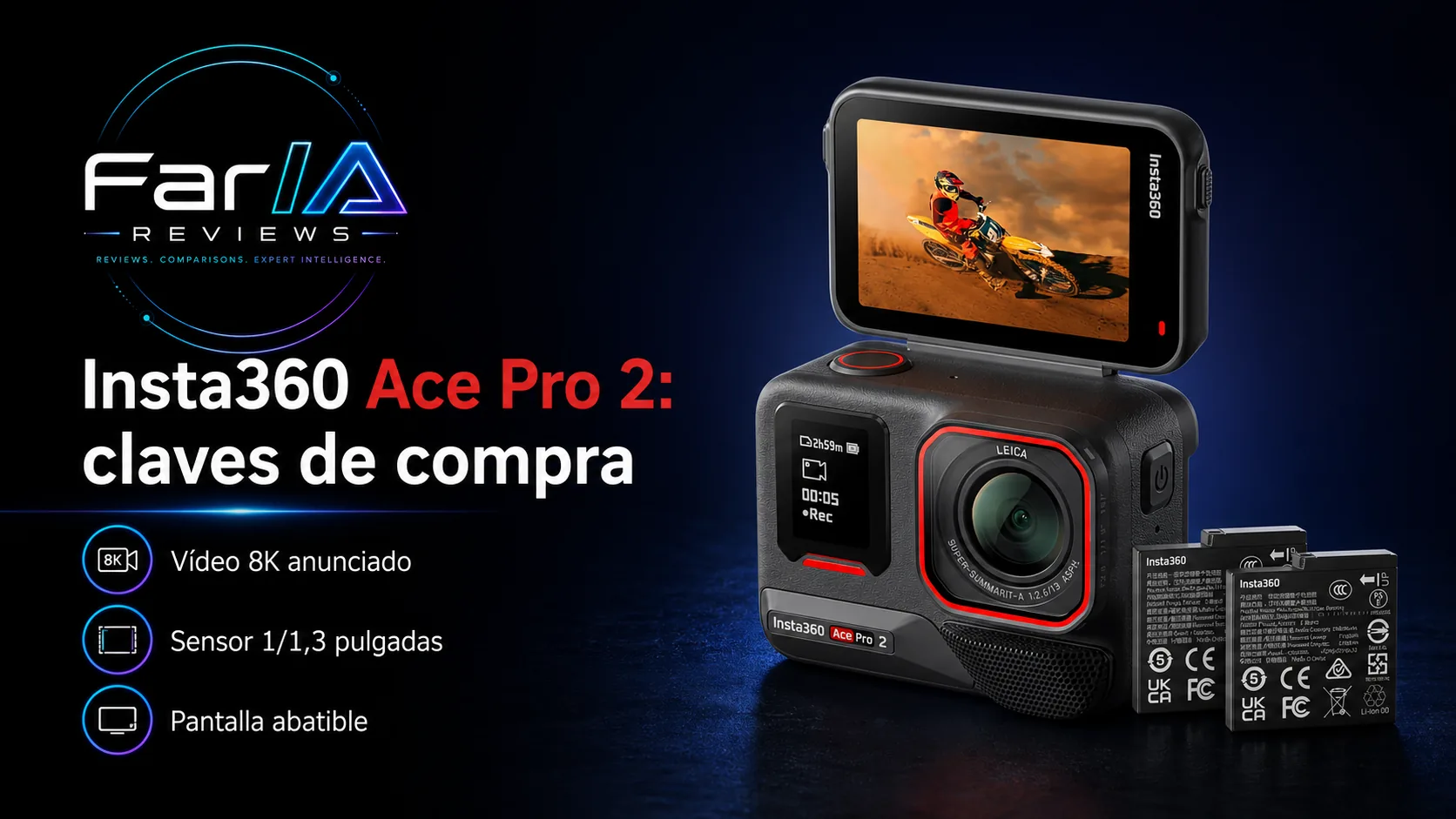 Insta360 Ace Pro 2 review: precio y dónde comprar Insta360 Ace Pro 2 review: precio y dónde comprar: infografía Image 2.0 con especificaciones y claves de compra