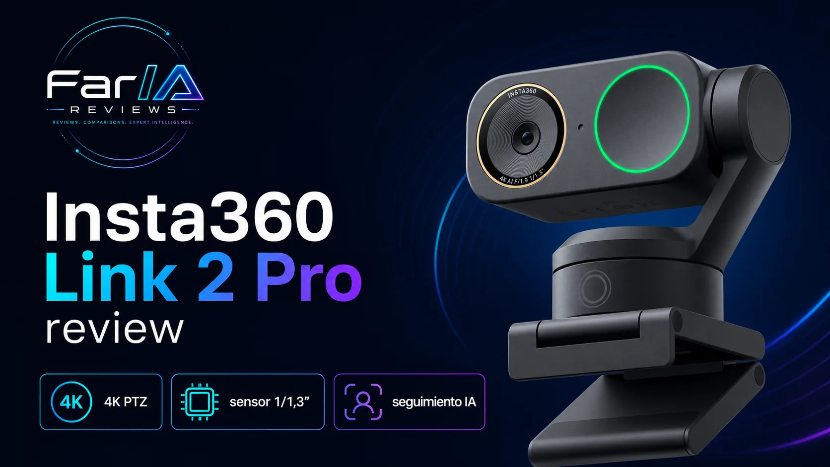 Insta360 Link 2 Pro review: precio y dónde comprar: infografía Image 2.0 con especificaciones y claves de compra