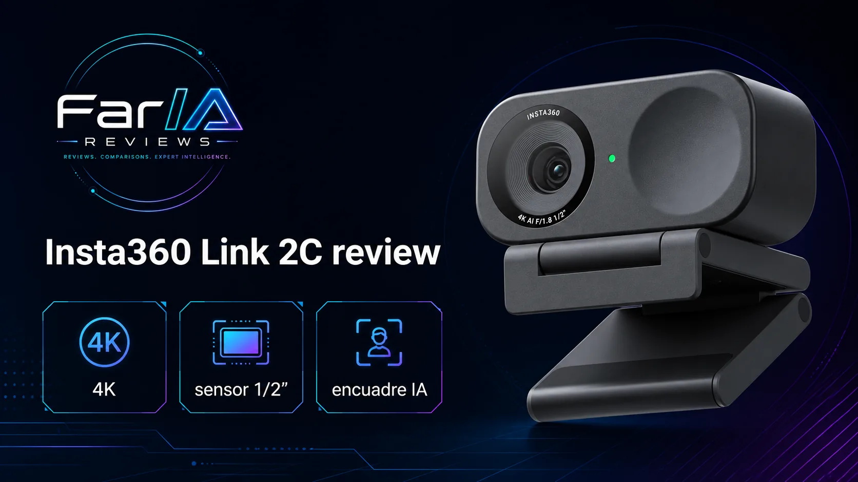 Insta360 Link 2C review: precio y dónde comprar: infografía Image 2.0 con especificaciones y claves de compra