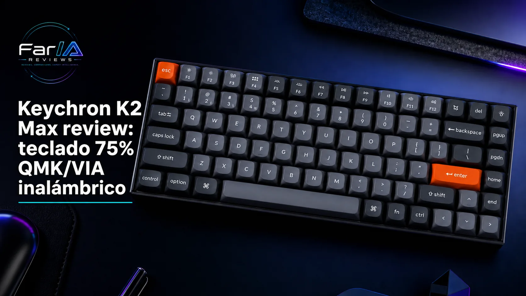 Keychron K2 Max review: teclado 75% QMK/VIA inalámbrico