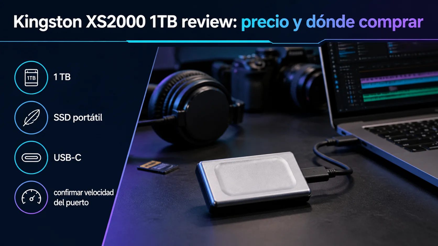 Kingston XS2000 1TB review: precio y dónde comprar: infografía Image 2.0 con especificaciones y claves de compra