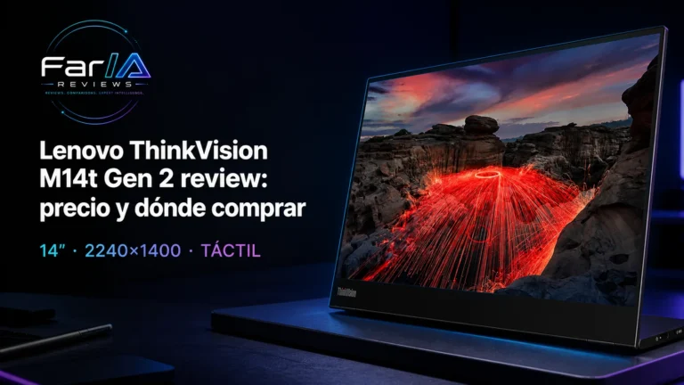 Lenovo ThinkVision M14t Gen 2 review: precio y dónde comprar
