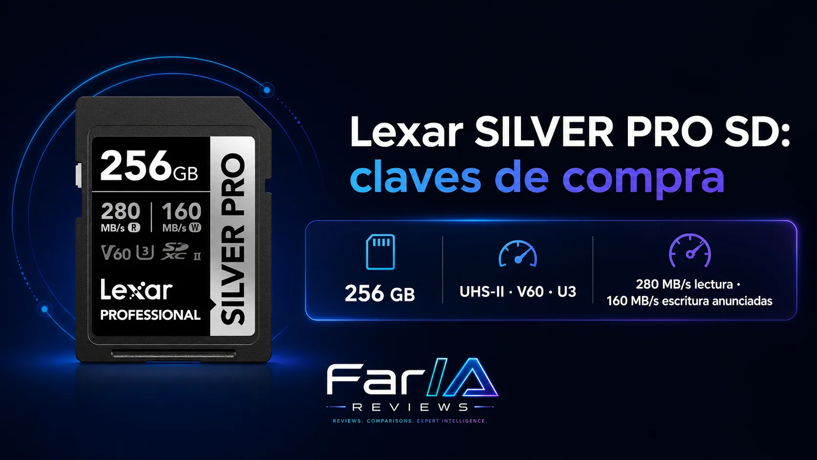 Lexar SILVER PRO SD 256GB review: precio y dónde comprar: infografía Image 2.0 con especificaciones y claves de compra