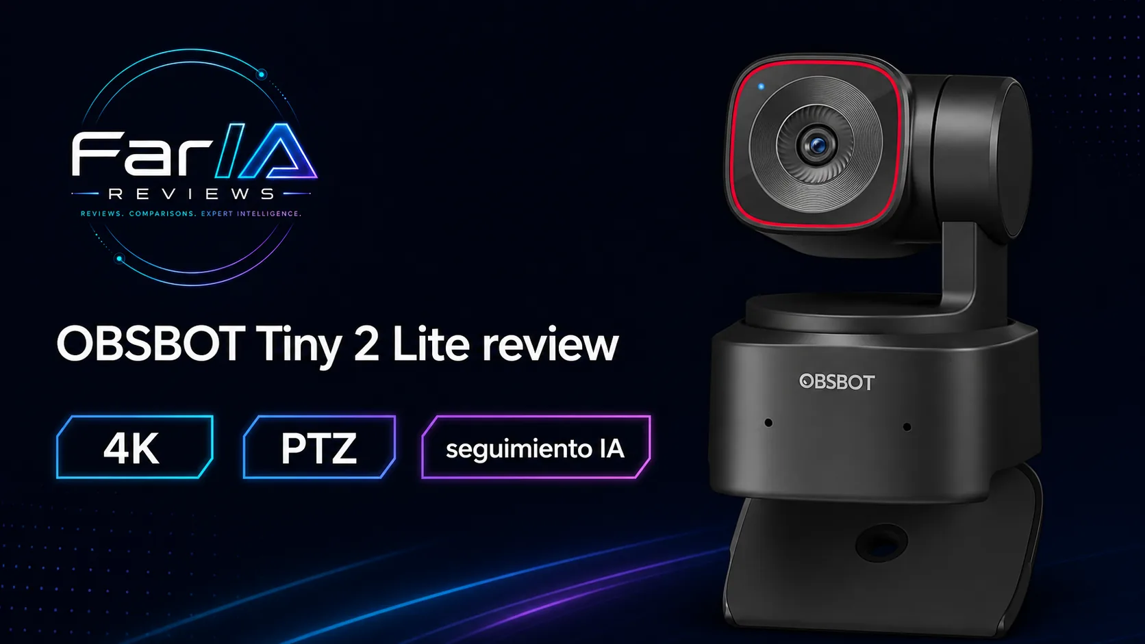 OBSBOT Tiny 2 Lite review: precio y dónde comprar: infografía Image 2.0 con especificaciones y claves de compra