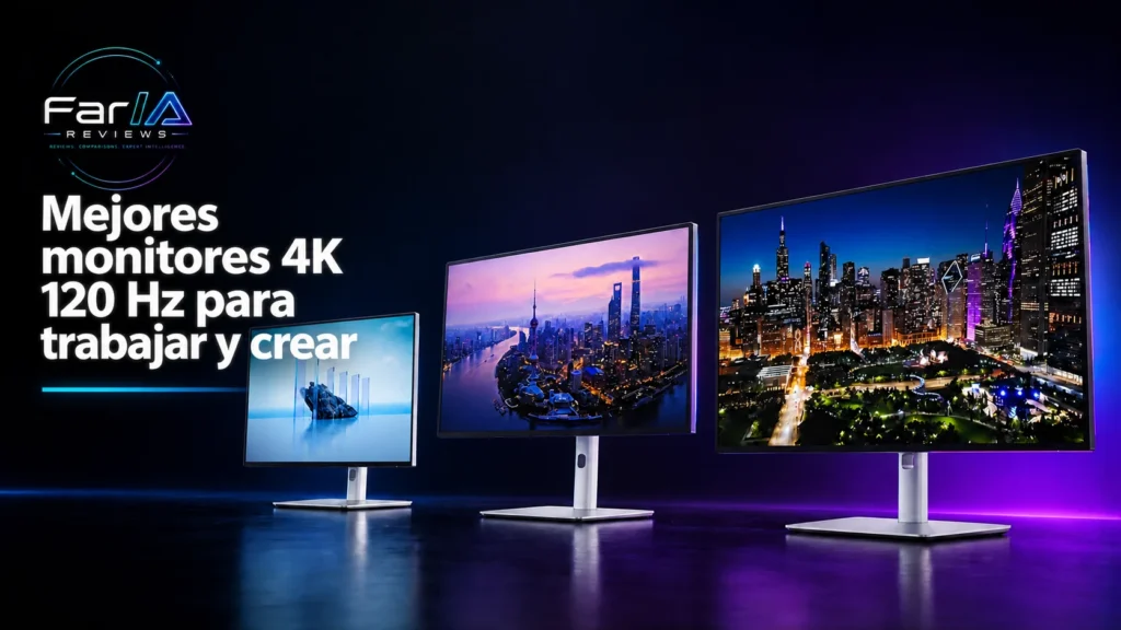 Mejores monitores 4K 120 Hz para trabajar y crear