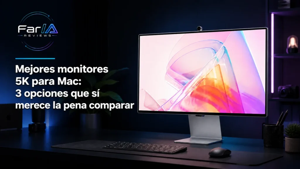 Mejores monitores 5K para Mac: 3 opciones que sí merece la pena comparar