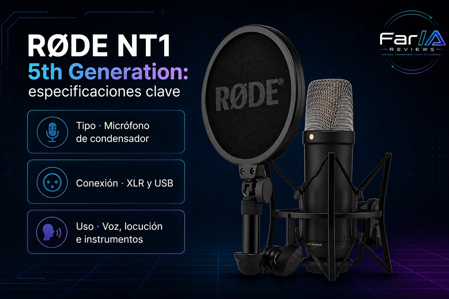 RØDE NT1 5th Generation review: precio y dónde comprar: producto exacto, especificaciones y claves de compra