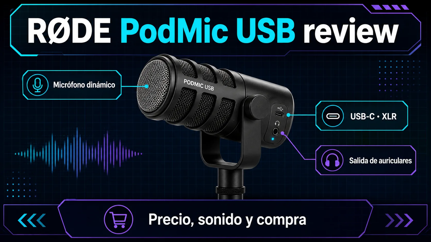 RØDE PodMic USB review: precio y dónde comprar: infografía Image 2.0 con especificaciones y claves de compra
