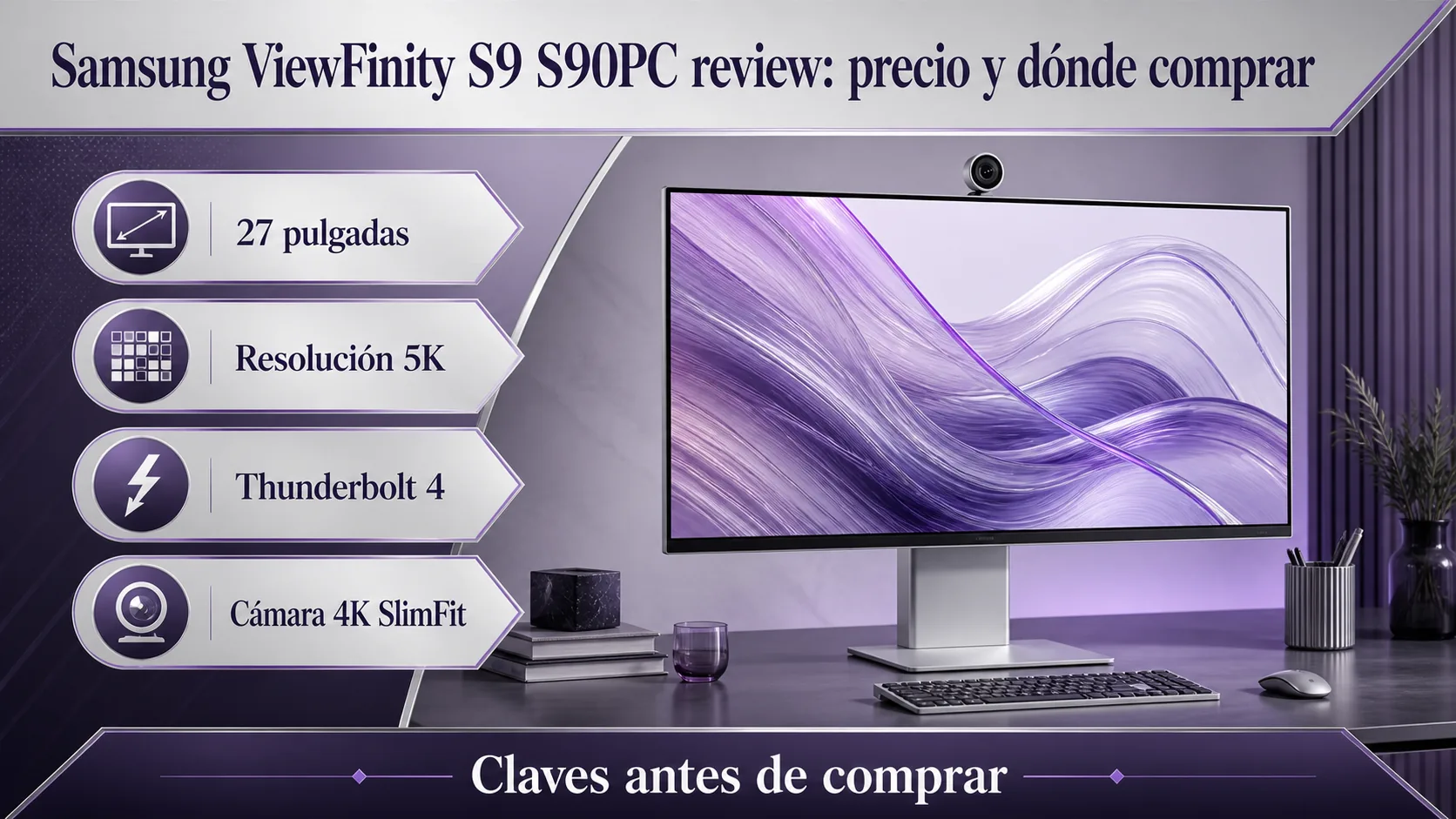 Samsung ViewFinity S9 S90PC review: precio y dónde comprar: infografía Image 2.0 con especificaciones y claves de compra