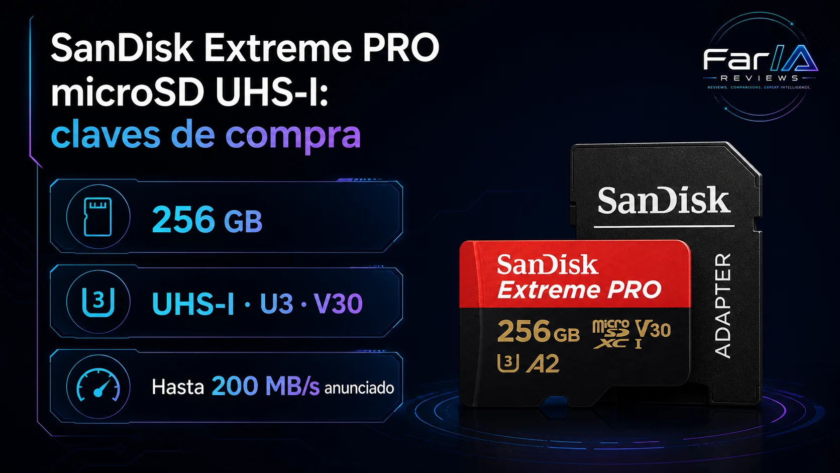 SanDisk Extreme PRO microSD UHS-I review: precio y dónde comprar: infografía Image 2.0 con especificaciones y claves de compra