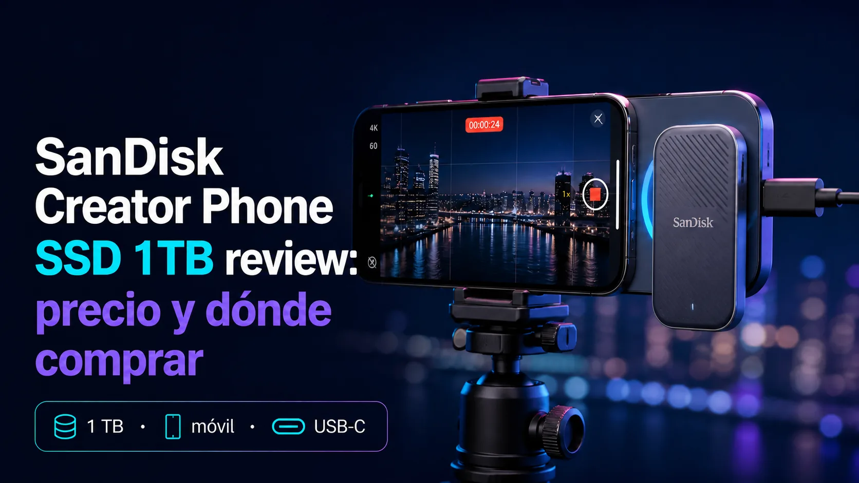 SanDisk Creator Phone SSD 1TB review: precio y dónde comprar