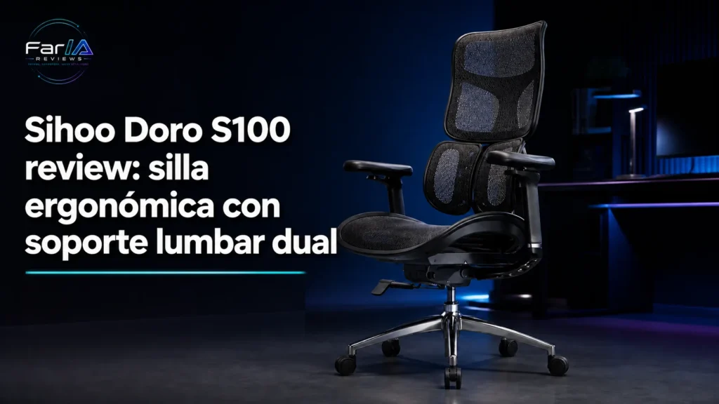 Sihoo Doro S100 review: silla ergonómica con soporte lumbar dual
