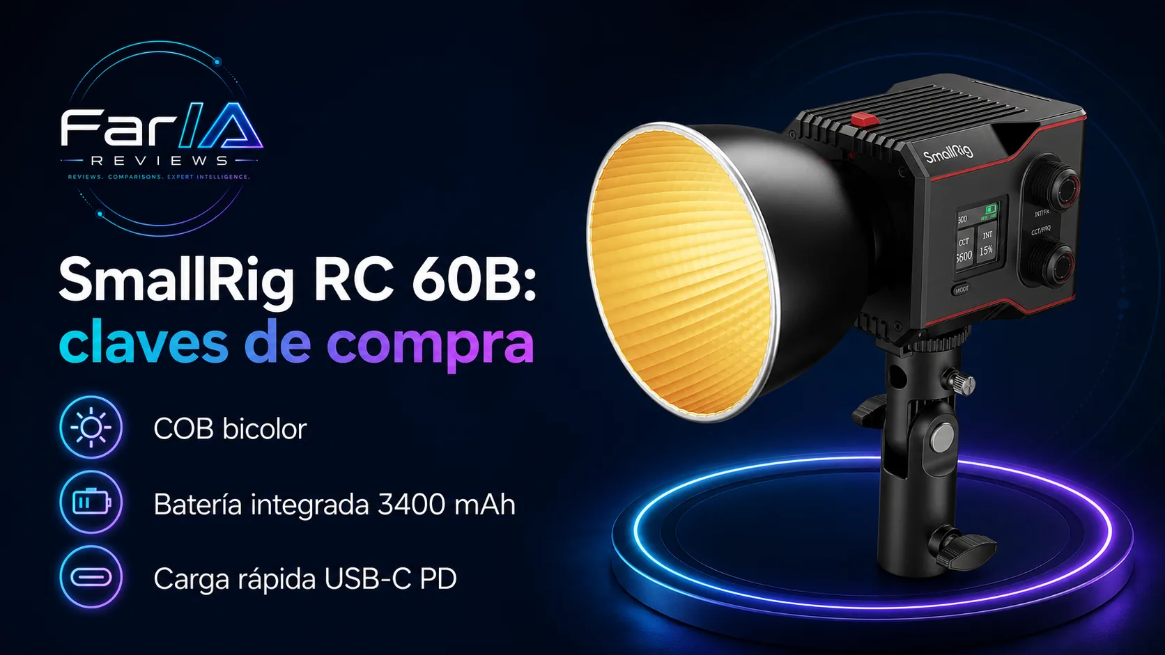 SmallRig RC 60B review: precio y dónde comprar: infografía Image 2.0 con especificaciones y claves de compra