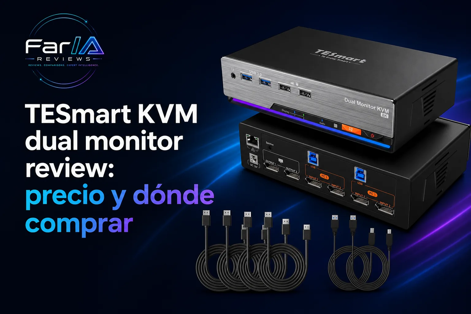 TESmart KVM dual monitor review: precio y dónde comprar