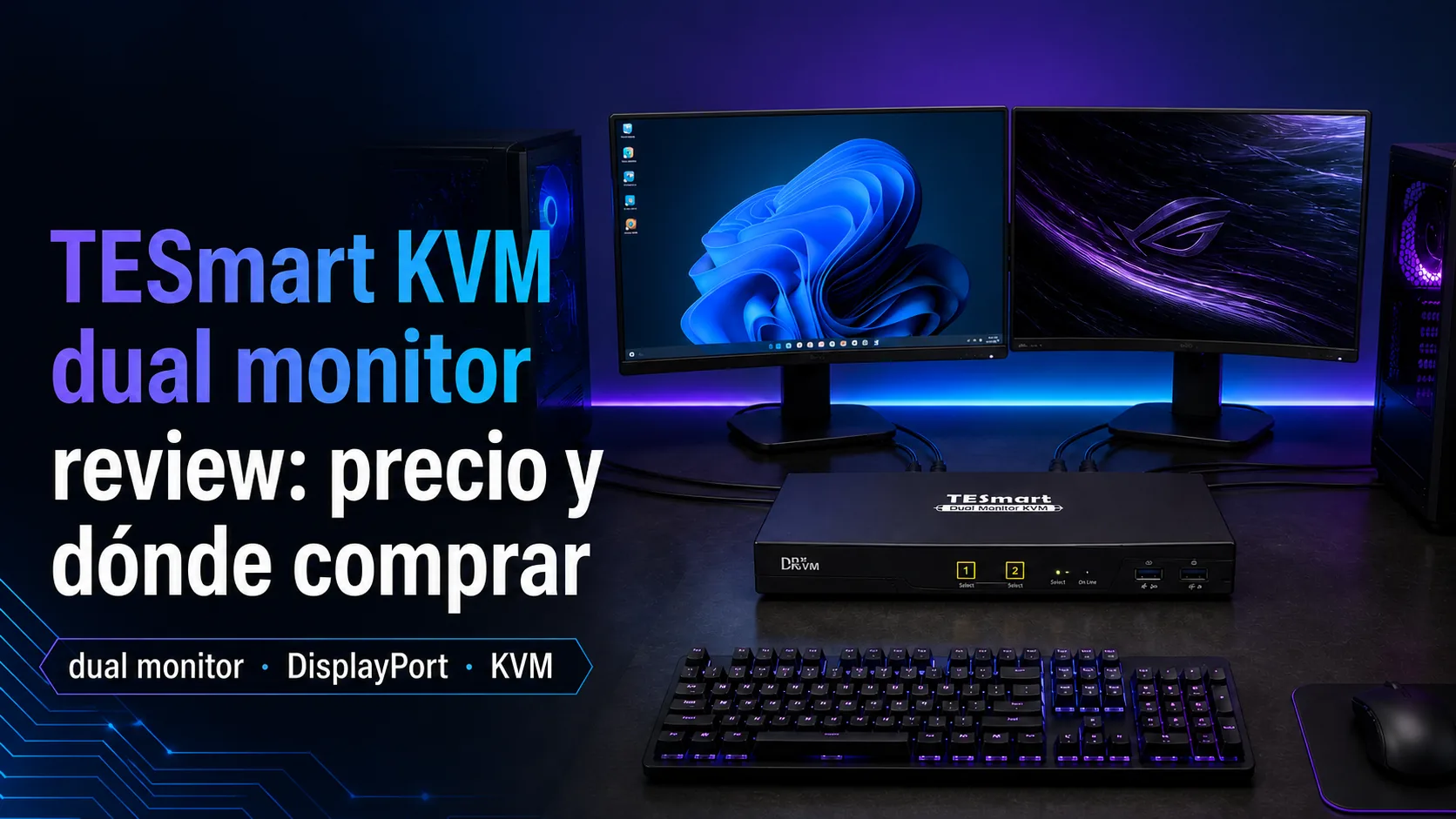 TESmart KVM dual monitor review: precio y dónde comprar TESmart KVM dual monitor review: precio y dónde comprar