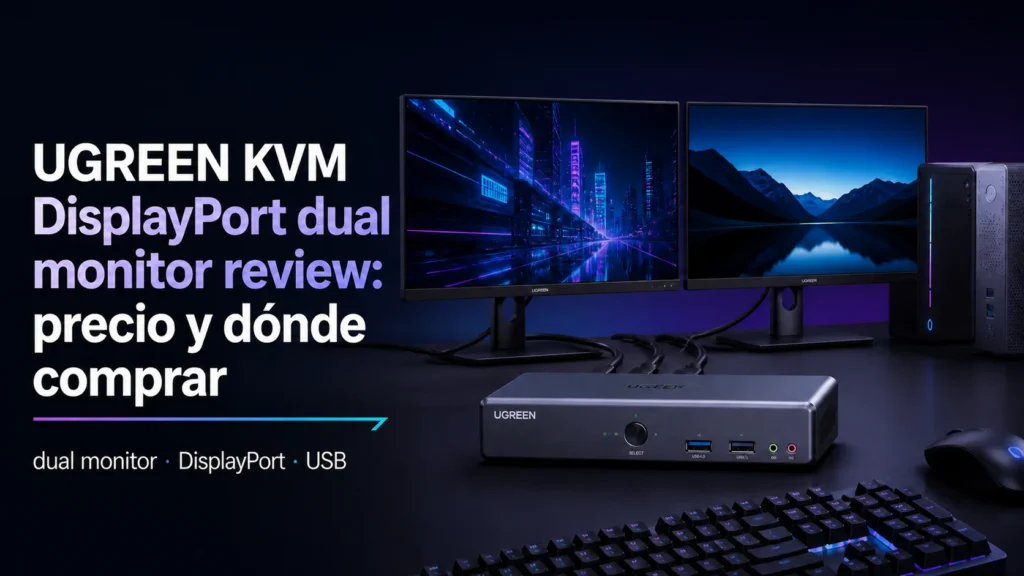 UGREEN KVM DisplayPort dual monitor review: precio y dónde comprar