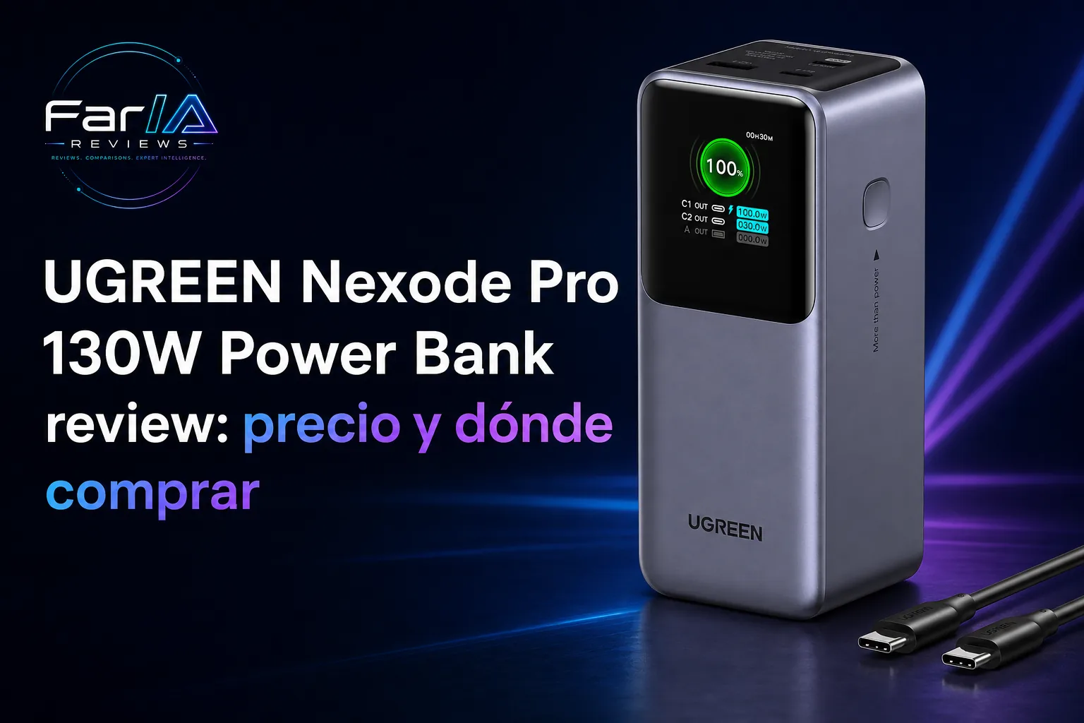 UGREEN Nexode Pro 130W Power Bank review: precio y dónde comprar