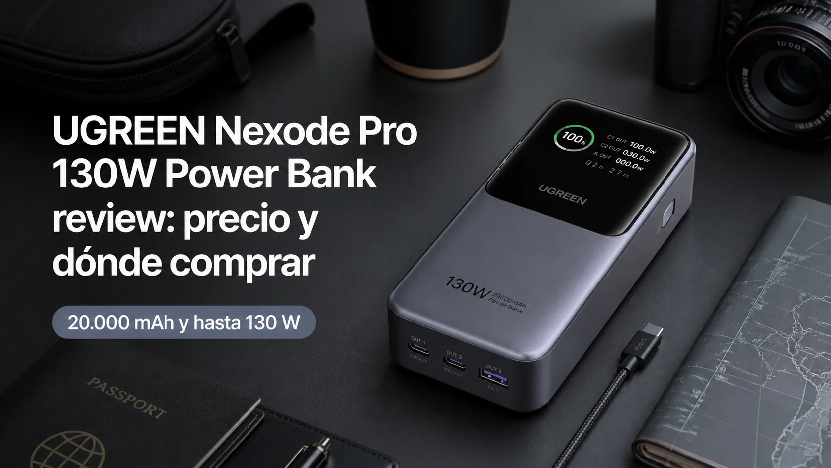 UGREEN Nexode Pro 130W Power Bank review: precio y dónde comprar