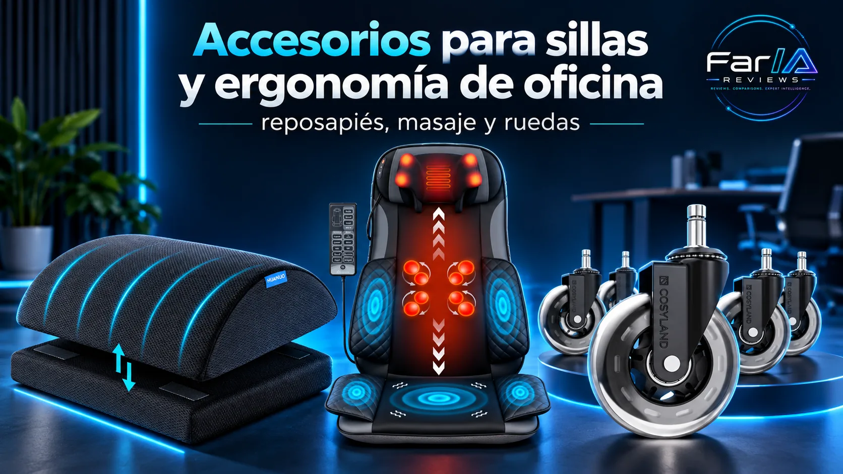 Accesorios para sillas y ergonomía de oficina: guía de compra