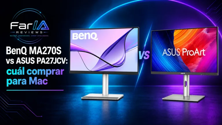 BenQ MA270S vs ASUS PA27JCV: precio y cuál comprar para Mac