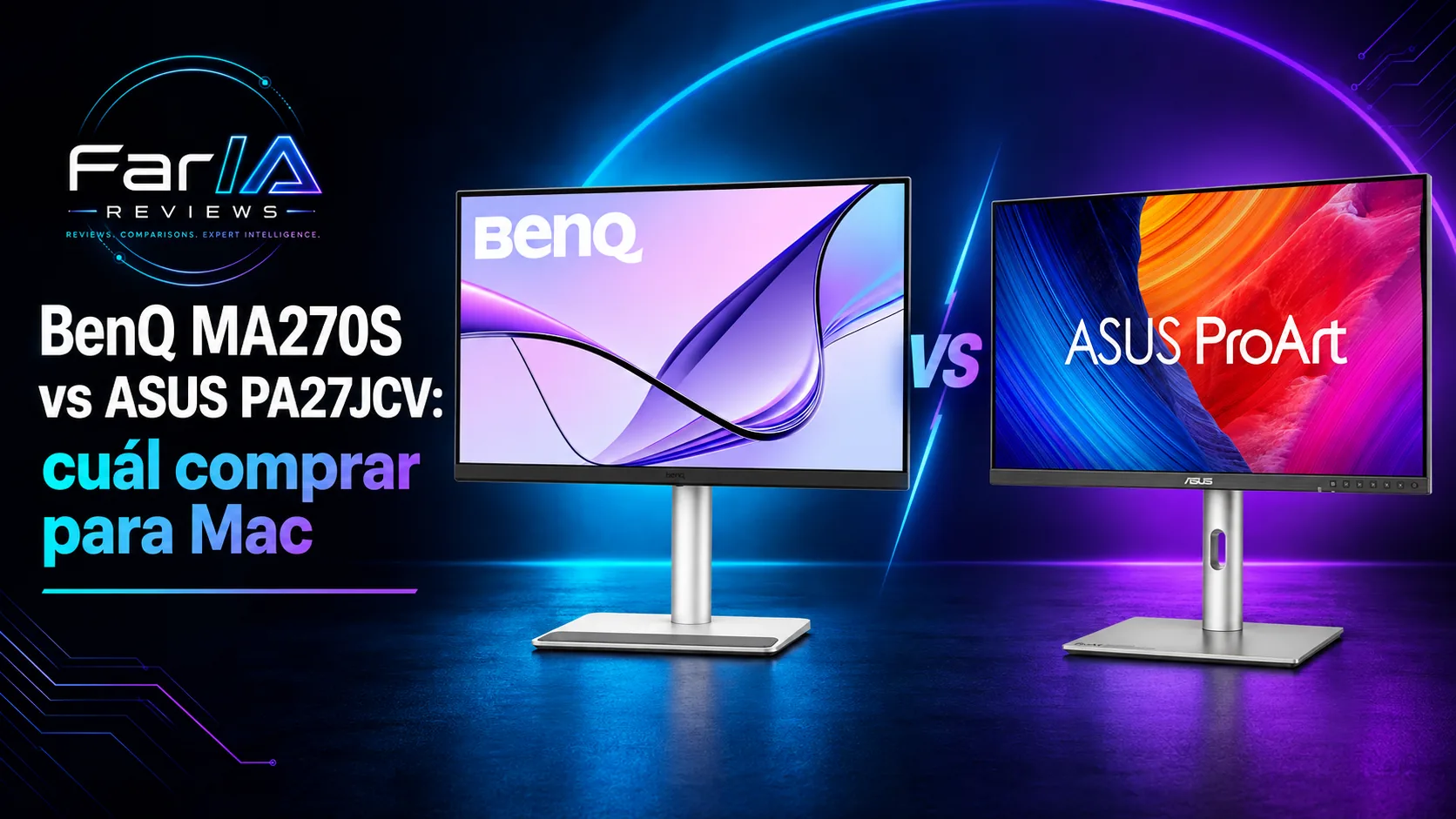 BenQ MA270S vs ASUS PA27JCV: precio y cuál comprar para Mac BenQ MA270S vs ASUS PA27JCV: precio y cuál comprar para Mac