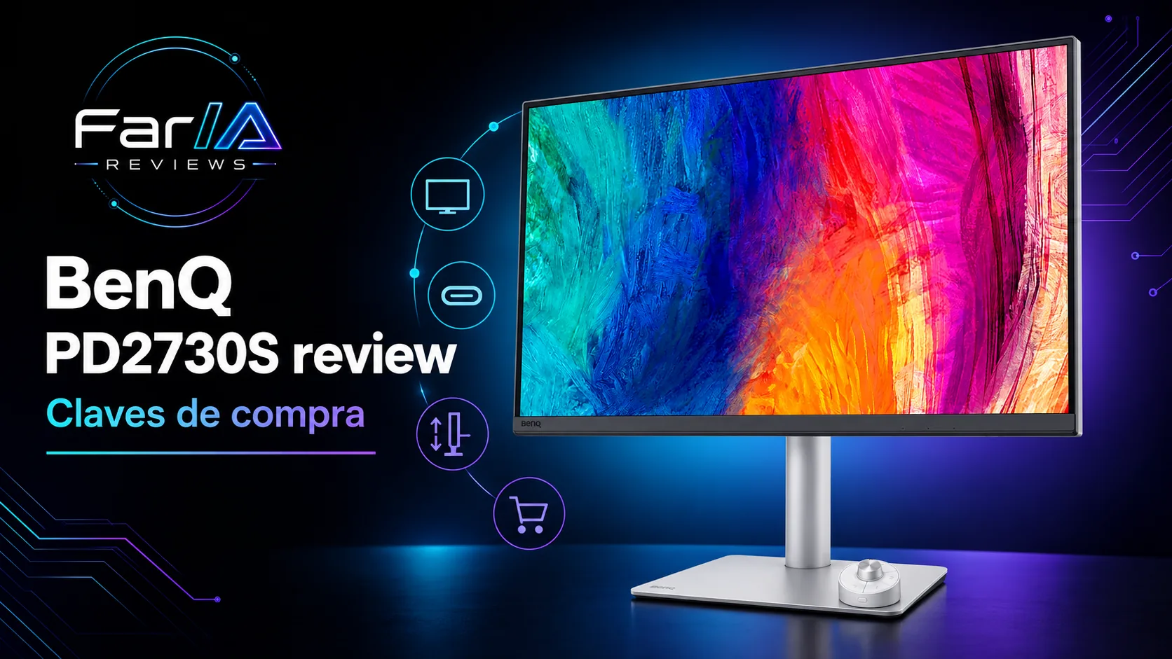 BenQ PD2730S review: precio y análisis del monitor 5K para Mac: infografía Image 2.0 con especificaciones y claves de compra
