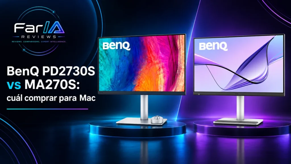 BenQ PD2730S vs MA270S: precio y cuál comprar para Mac